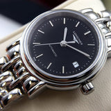 Buy Shop Longines Presence 25.5mm Automatic Black Dial Silver Steel Strap Watch for Women - L4.321.4.52.6 USA Online