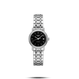 Buy Shop Longines Presence 25.5mm Automatic Black Dial Silver Steel Strap Watch for Women - L4.321.4.52.6 USA Online