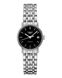 Buy Shop Longines Presence 25.5mm Automatic Black Dial Silver Steel Strap Watch for Women - L4.321.4.52.6 USA Online