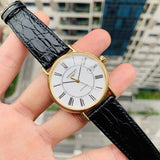 Buy Shop Longines Presence 25.5mm Automatic White Dial Black Leather Strap Watch for Women - L4.921.2.11.2 USA Online