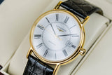 Buy Shop Longines Presence 25.5mm Automatic White Dial Black Leather Strap Watch for Women - L4.921.2.11.2 USA Online