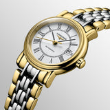 Buy Shop Longines Presence 25.5mm Automatic White Dial Two Tone Steel Strap Watch for Women - L4.321.2.11.7 USA Online
