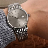 Buy Shop Longines Presence 38.5mm Automatic Silver Dial Silver Mesh Bracelet Watch for Men - L4.921.4.72.6 USA Online