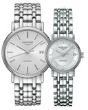Buy Shop Longines Presence 38.5mm Automatic Silver Dial Silver Mesh Bracelet Watch for Men - L4.921.4.72.6 USA Online