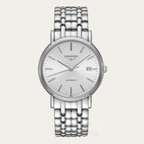 Buy Shop Longines Presence 38.5mm Automatic Silver Dial Silver Mesh Bracelet Watch for Men - L4.921.4.72.6 USA Online