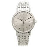 Buy Shop Longines Presence 38.5mm Automatic Silver Dial Silver Mesh Bracelet Watch for Men - L4.921.4.72.6 USA Online
