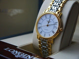 Buy Shop Longines Presence 38.5mm Automatic Stainless Steel Watch for Men - L4.921.2.11.7 USA Online