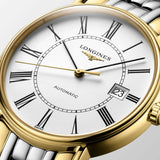 Buy Shop Longines Presence 38.5mm Automatic Stainless Steel Watch for Men - L4.921.2.11.7 USA Online