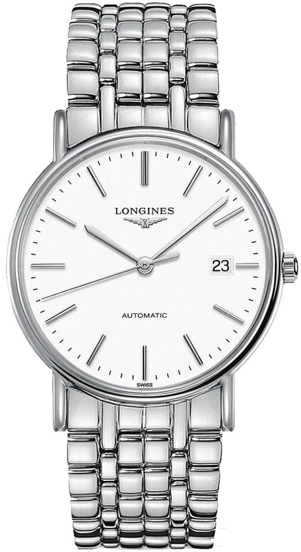 Buy Shop Longines Presence 38.5mm Automatic Stainless Steel Watch for Men - L4.921.4.12.6 USA Online
