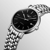 Buy Shop Longines Presence 38.5mm Automatic Stainless Steel Watch for Men - L4.921.4.52.6 USA Online
