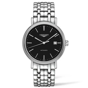 Buy Shop Longines Presence 38.5mm Automatic Stainless Steel Watch for Men - L4.921.4.52.6 USA Online