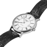 Buy Shop Longines Presence 38.5mm Automatic White Dial Black Leather Strap Watch for Men - L4.921.4.11.2 USA Online