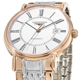 Buy Shop Longines Presence 38.5mm Automatic White Dial Two Tone Steel Strap Watch for Men - L4.921.1.11.7 USA Online