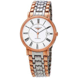 Buy Shop Longines Presence 38.5mm Automatic White Dial Two Tone Steel Strap Watch for Men - L4.921.1.11.7 USA Online