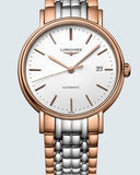 Buy Shop Longines Presence 38.5mm Automatic White Dial Two Tone Steel Strap Watch for Men - L4.921.1.12.7 USA Online