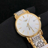 Buy Shop Longines Presence 38.5mm Automatic White Dial Two Tone Steel Strap Watch for Men - L4.921.2.12.7 USA Online