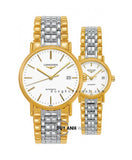 Buy Shop Longines Presence 38.5mm Automatic White Dial Two Tone Steel Strap Watch for Men - L4.921.2.12.7 USA Online