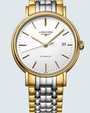 Buy Shop Longines Presence 38.5mm Automatic White Dial Two Tone Steel Strap Watch for Men - L4.921.2.12.7 USA Online
