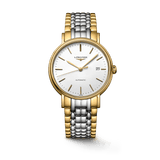 Buy Shop Longines Presence 38.5mm Automatic White Dial Two Tone Steel Strap Watch for Men - L4.921.2.12.7 USA Online
