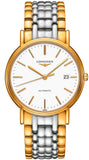 Buy Shop Longines Presence 38.5mm Automatic White Dial Two Tone Steel Strap Watch for Men - L4.921.2.12.7 USA Online
