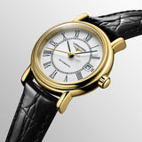 Buy Shop Longines Presence Automatic White Dial Black Watch for Women - L4.321.2.11.2 USA Online