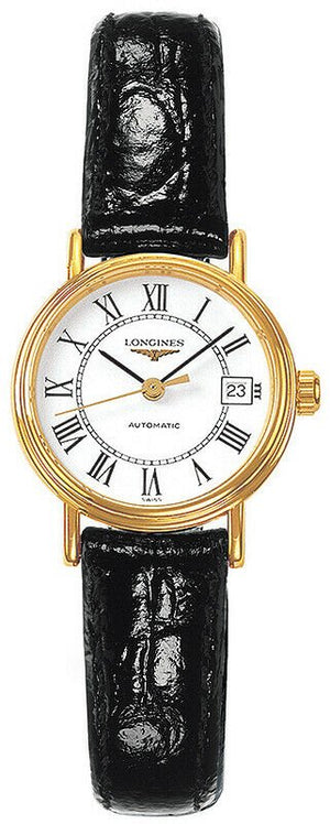 Buy Shop Longines Presence Automatic White Dial Black Watch for Women - L4.321.2.11.2 USA Online