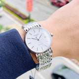 Buy Shop Longines Presence Automatic White Dial Silver Steel Strap Watch for Men - L4.921.4.12.6 USA Online