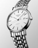 Buy Shop Longines Presence Automatic White Dial Silver Steel Strap Watch for Men - L4.921.4.12.6 USA Online