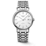 Buy Shop Longines Presence Automatic White Dial Silver Steel Strap Watch for Men - L4.921.4.12.6 USA Online