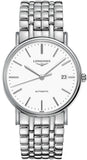Buy Shop Longines Presence Automatic White Dial Silver Steel Strap Watch for Men - L4.921.4.12.6 USA Online