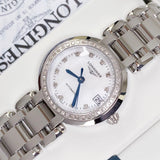 Buy Shop Longines PrimaLuna 26.5mm Automatic White Mother of Pearl Dial Silver Stainless Steel Watch for Women - L8.111.0.87.6 USA Online