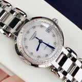Buy Shop Longines PrimaLuna 26.5mm Automatic White Mother of Pearl Dial Silver Stainless Steel Watch for Women - L8.111.0.87.6 USA Online