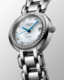 Buy Shop Longines PrimaLuna 26.5mm Automatic White Mother of Pearl Dial Silver Stainless Steel Watch for Women - L8.111.0.87.6 USA Online
