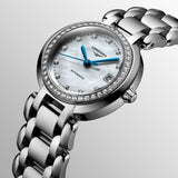 Buy Shop Longines PrimaLuna 26.5mm Automatic White Mother of Pearl Dial Silver Stainless Steel Watch for Women - L8.111.0.87.6 USA Online
