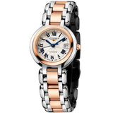 Buy Shop Longines PrimaLuna Automatic 26.5mm Silver Dial Two Tone Steel Strap Watch for Women - L8.111.5.78.6 USA Online
