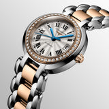 Buy Shop Longines PrimaLuna Automatic Diamond 26.5mm Silver Dial Two Tone Steel Strap Watch for Women - L8.111.5.79.6 USA Online