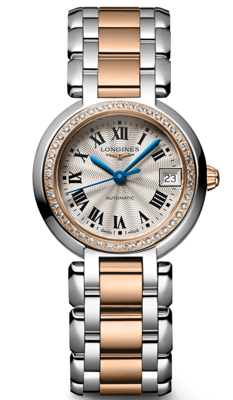 Buy Shop Longines PrimaLuna Automatic Diamond 26.5mm Silver Dial Two Tone Steel Strap Watch for Women - L8.111.5.79.6 USA Online