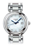 Buy Shop Longines PrimaLuna Mother of Pearl Dial Silver Steel Strap Watch for Women - L8.110.4.87.6 USA Online