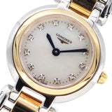 Buy Shop Longines PrimaLuna Quartz Diamonds Mother of Pearl Dial Two Tone Steel Strap Watch for Women - L8.110.5.93.6 USA Online