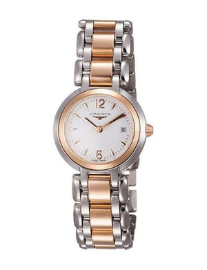 Buy Shop Longines PrimaLuna Quartz White Dial Two Tone Steel Strap Watch for Women - L8.110.5.16.6 USA Online
