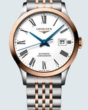 Buy Shop Longines Record Automatic 18K Pink Gold Watch for Men - L2.821.5.11.7 USA Online