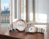 Buy Shop Longines Record Automatic 18K Pink Gold Watch for Men - L2.821.5.11.7 USA Online