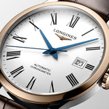 Buy Shop Longines Record Automatic 18K Pink Gold Watch for Men - L2.821.5.11.7 USA Online