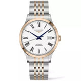 Buy Shop Longines Record Automatic 18K Pink Gold Watch for Men - L2.821.5.11.7 USA Online