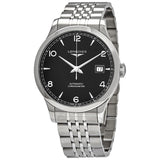 Longines Record Black Dial Automatic Stainless Steel 40mm Watch for Men - L2.821.4.56.6