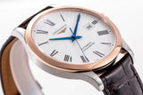 Buy Shop Longines Record Automatic Stainless Steel 18K Gold Watch for Men - L2.821.5.11.2 USA Online