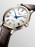 Buy Shop Longines Record Automatic Stainless Steel 18K Gold Watch for Men - L2.821.5.11.2 USA Online
