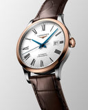 Buy Shop Longines Record Automatic Stainless Steel 18K Gold Watch for Men - L2.821.5.11.2 USA Online