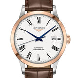 Buy Shop Longines Record Automatic Stainless Steel 18K Gold Watch for Men - L2.821.5.11.2 USA Online