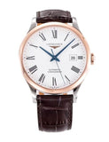 Buy Shop Longines Record Automatic Stainless Steel 18K Gold Watch for Men - L2.821.5.11.2 USA Online